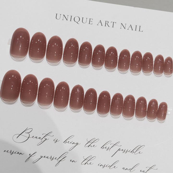 Elegant Glossy Press-On Nail Set 1790727522