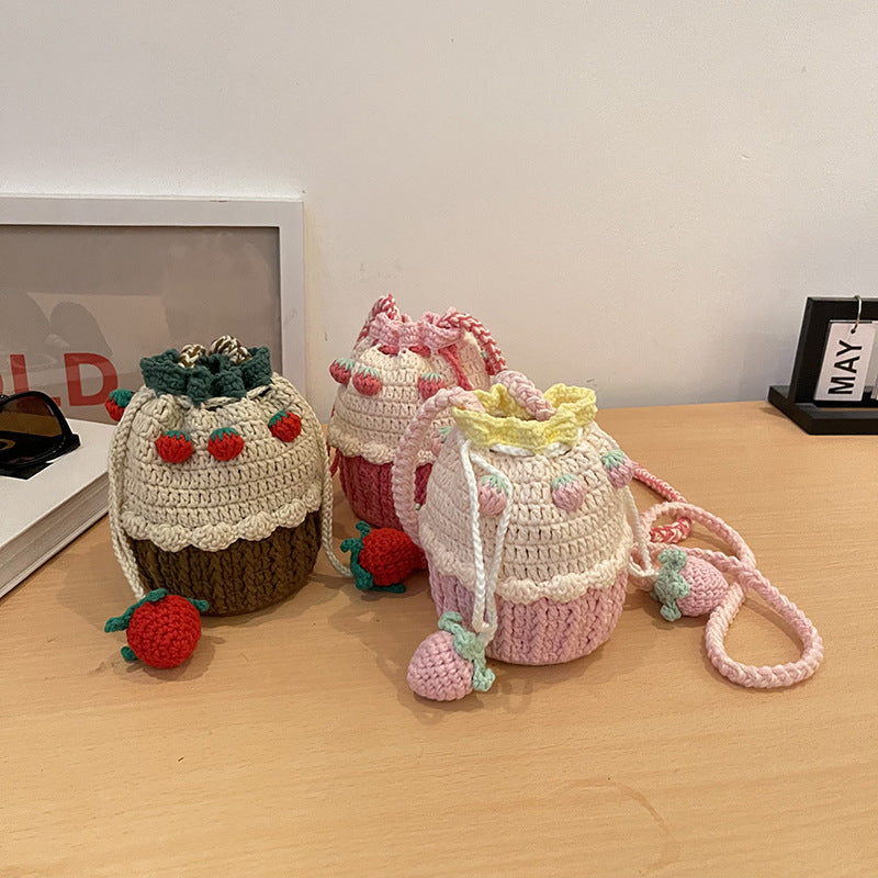 Cute Cupcake-Themed Crochet Mini Bag