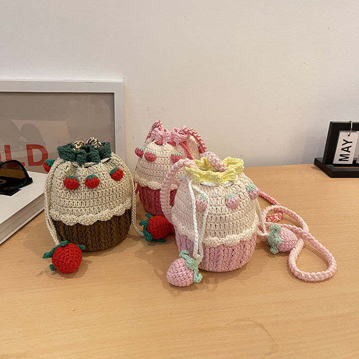 Cute Cupcake-Themed Crochet Mini Bag