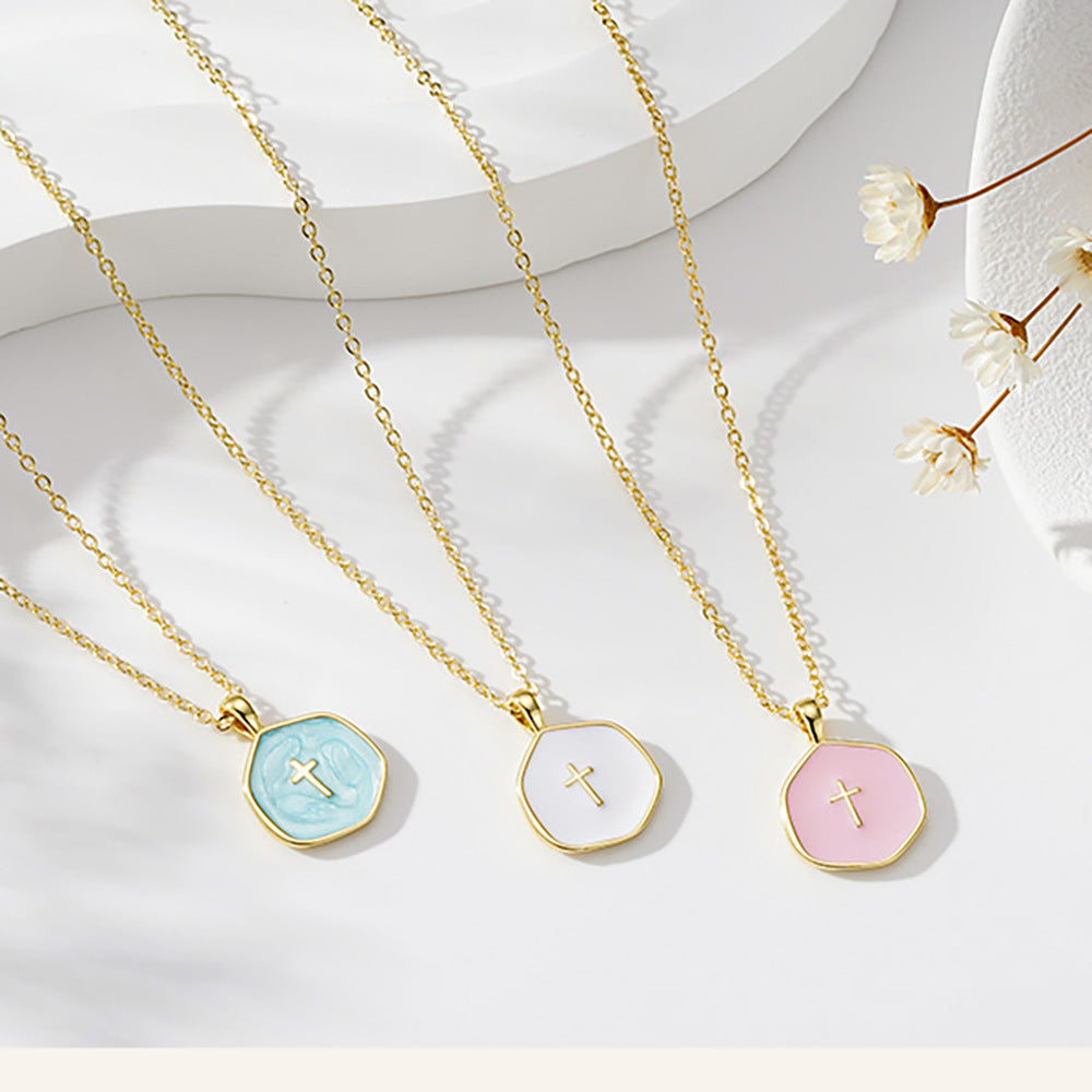 Elegant Cross Pendant Necklace Kalsten