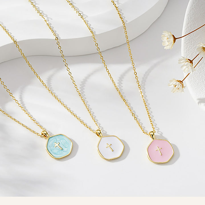 Elegant Cross Pendant Necklace Kalsten
