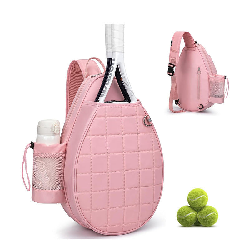 Sporty racket bag with integrated bottle and compartments Kalsten