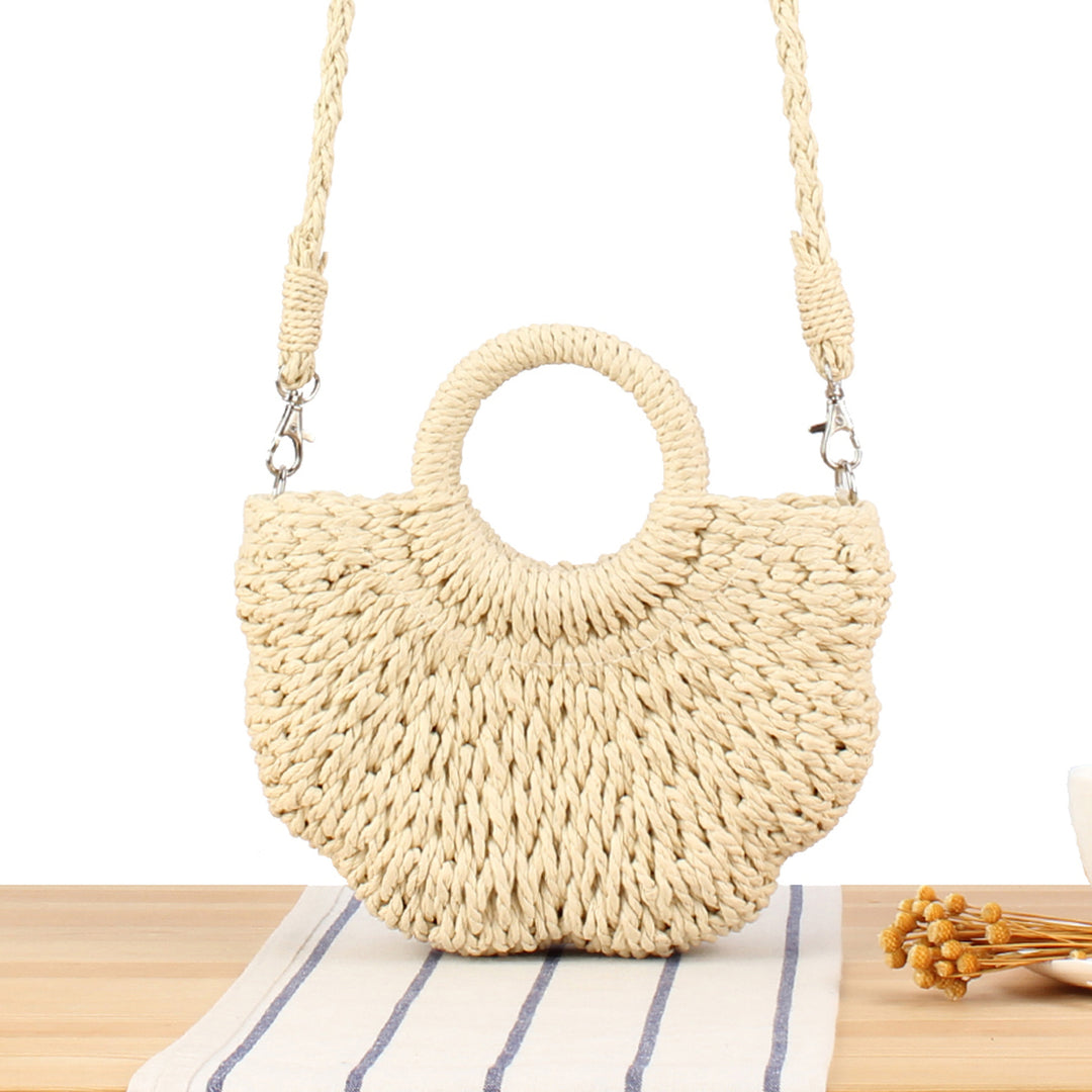 Shoulder Bag Made of Hand-Woven Basketry Kalsten