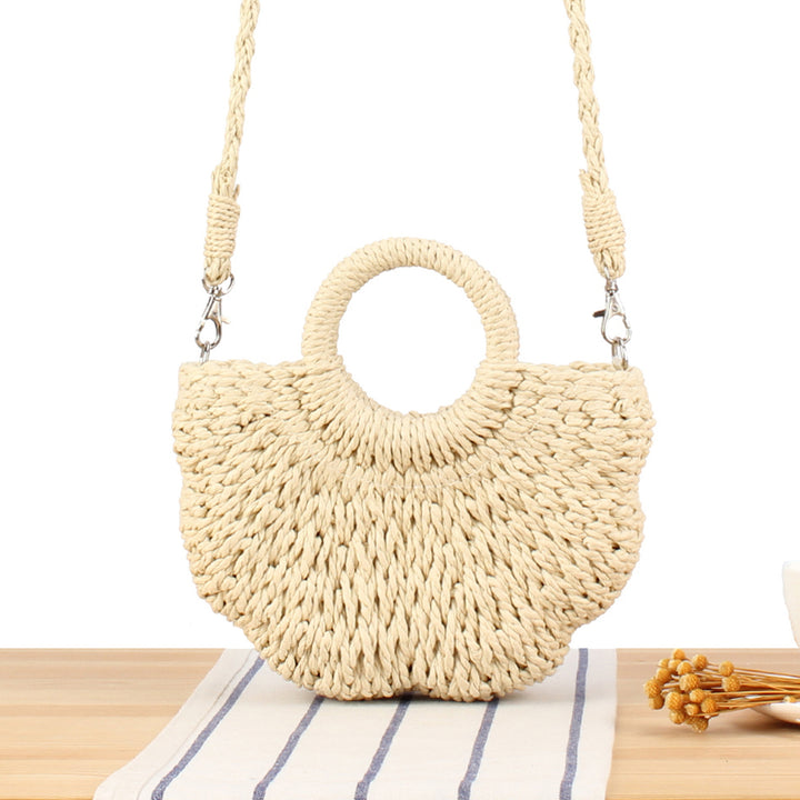 Shoulder Bag Made of Hand-Woven Basketry Kalsten