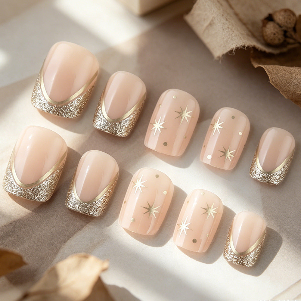 Luxurious Star-Embellished Nail Art Set Kalsten