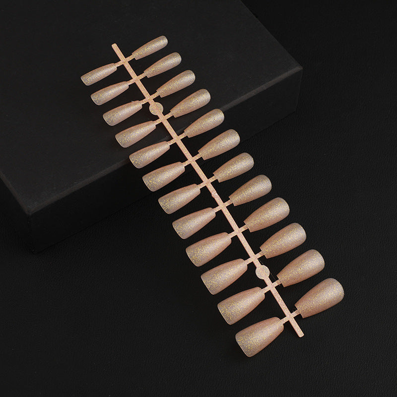 Artificial Nail Set with Elegant Glitter Effect Kalsten