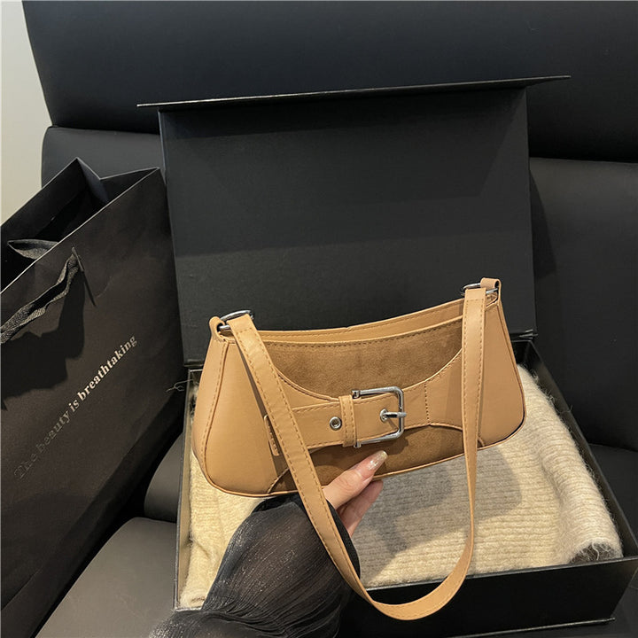 Buckle-Detail Shoulder Bag