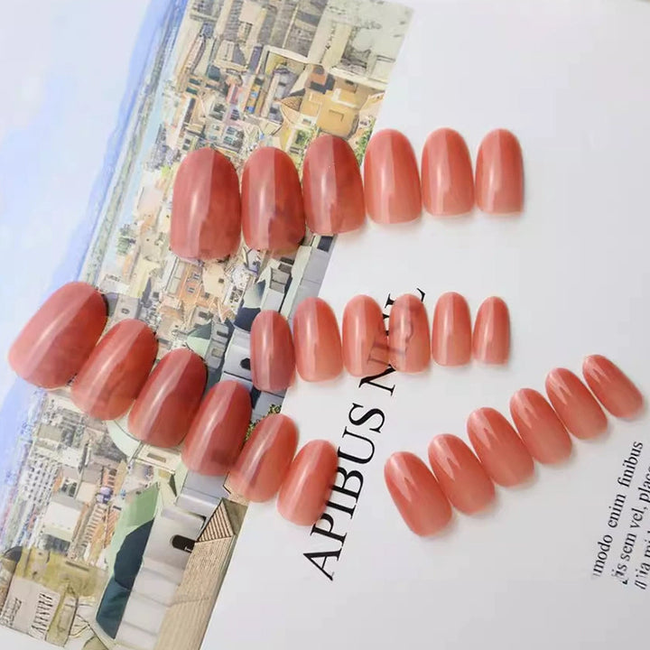 Glossy Press-On Nail Set Kalsten 1790727573