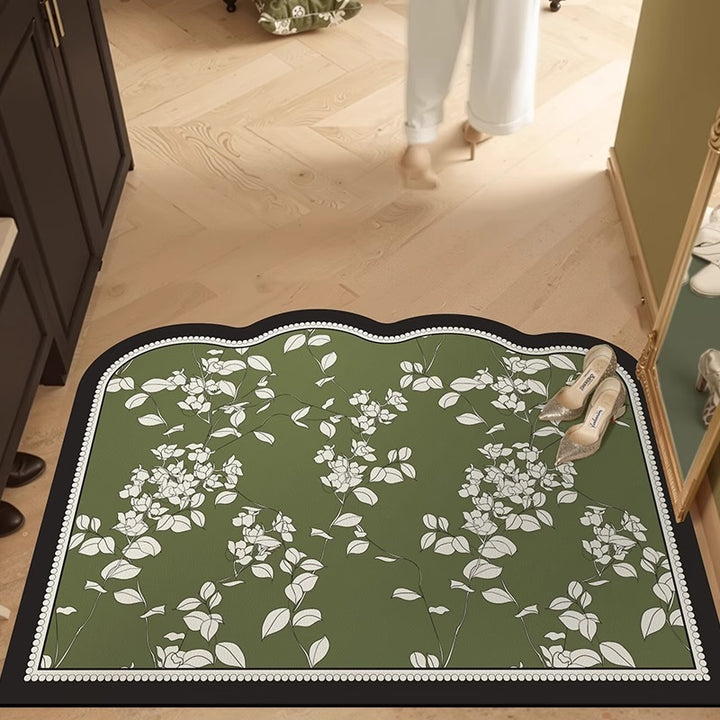 Elegant Botanical Design Comfort Mat