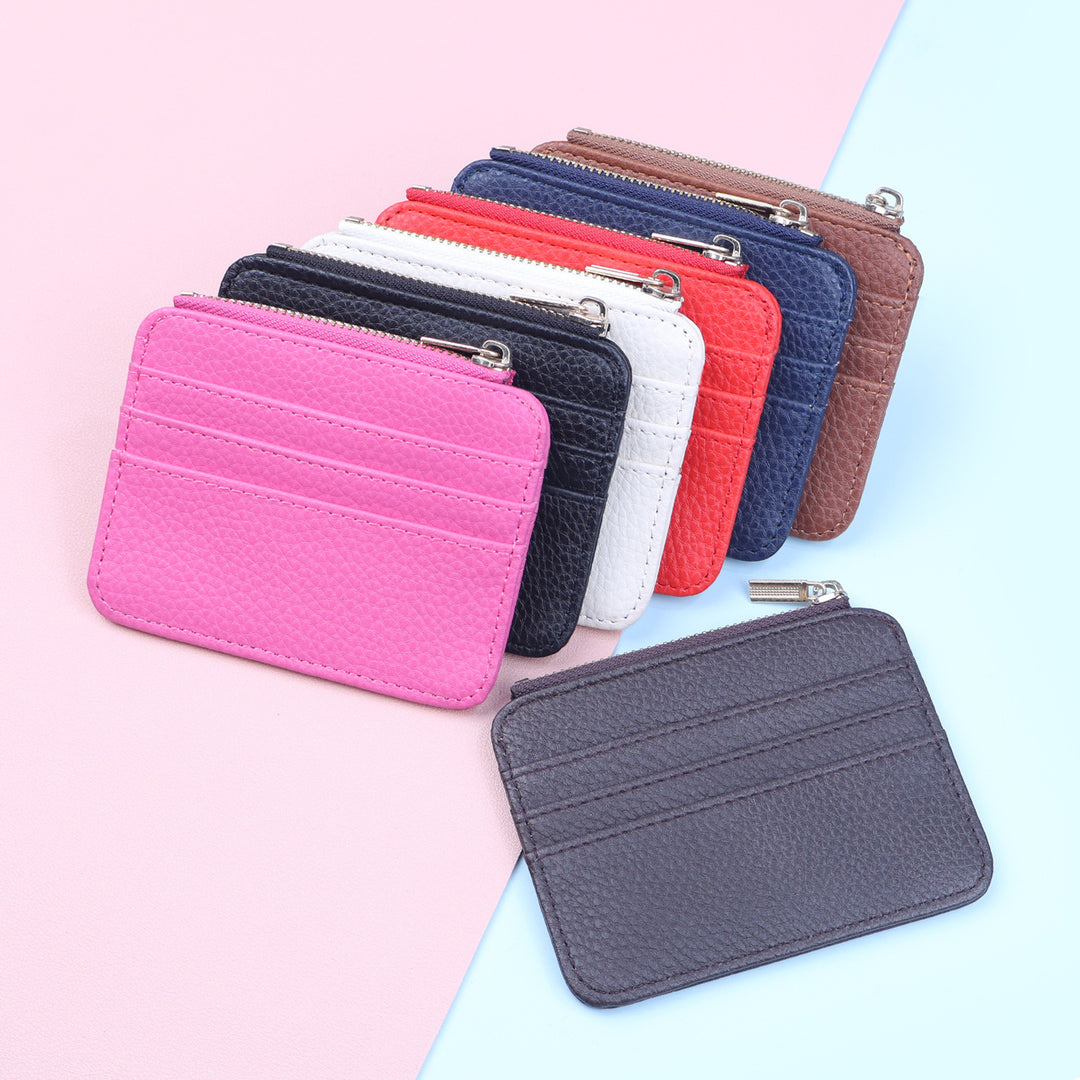 Leather Zippered Card Holder