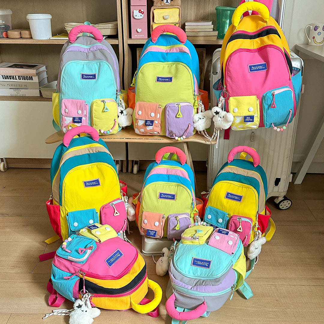 Colorful Multi-Pocket Backpack Kalsten