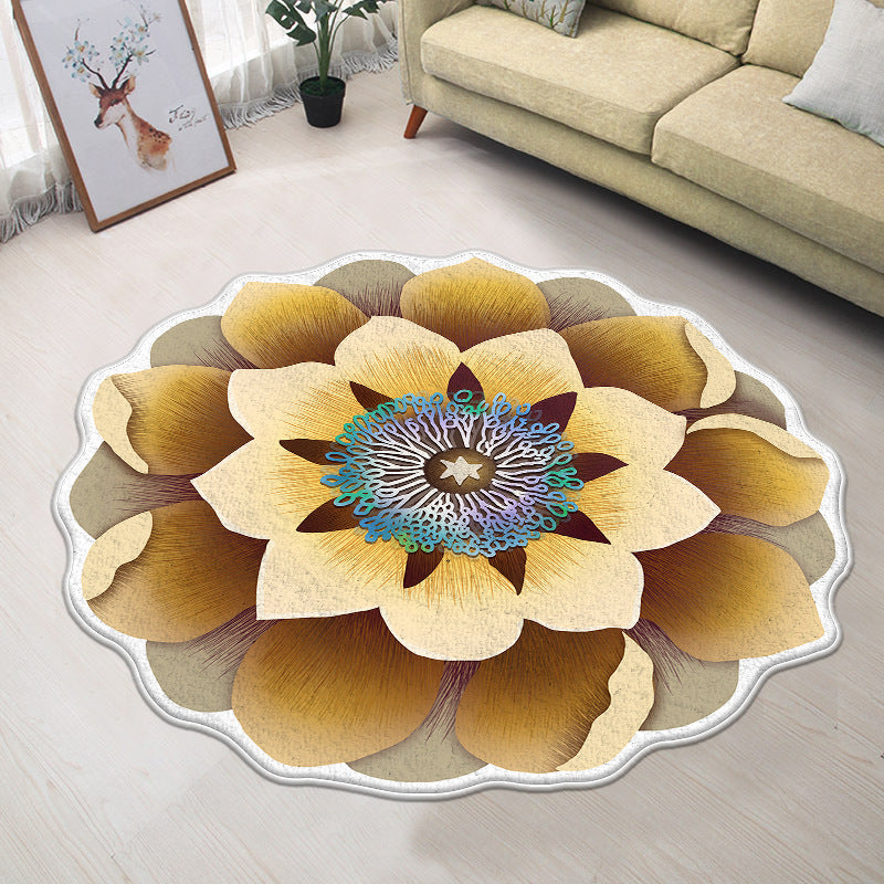 Floral-Inspired Decorative Mat
