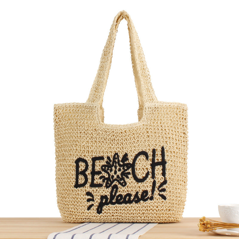 Casual Beach Bag Made of Refined Weave Kalsten