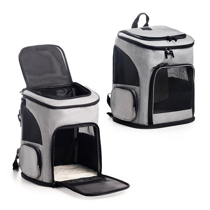 Cat transport backpack with breathable mesh panels Kalsten