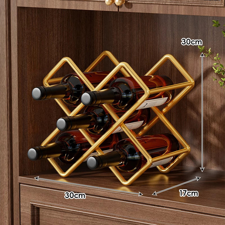 Under-Shelf Stainless Steel Double-Row Wine Glass Holder Rack
