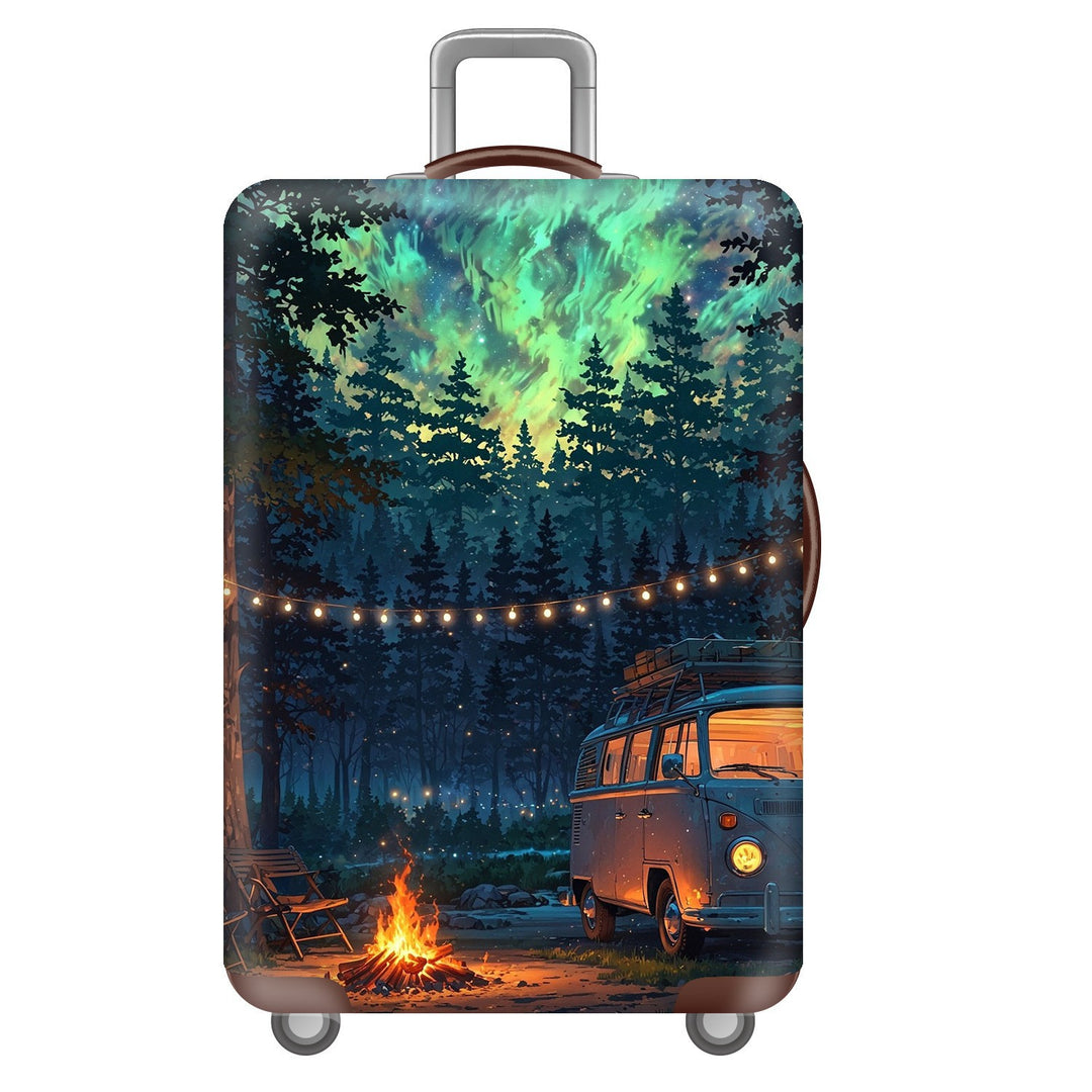Unisex Hard Shell Suitcase with Dreamy Landscape Design Kalsten