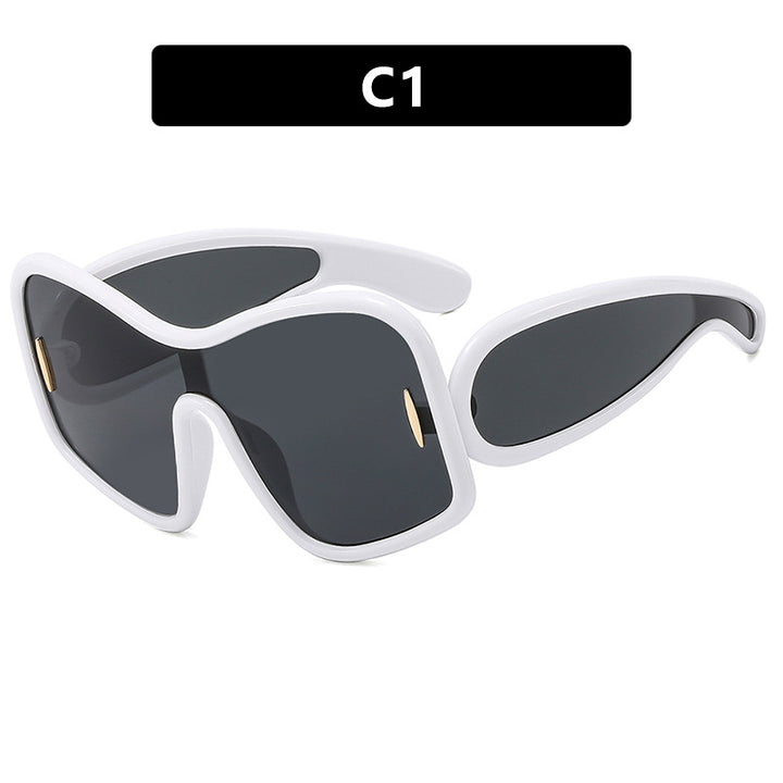 Women’s futuristic sunglasses with extra wide design and protective UV filter Kalsten