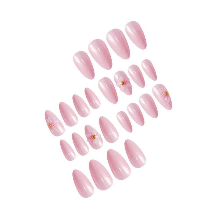 Elegant Floral Press-On Nail Extensions Kalsten