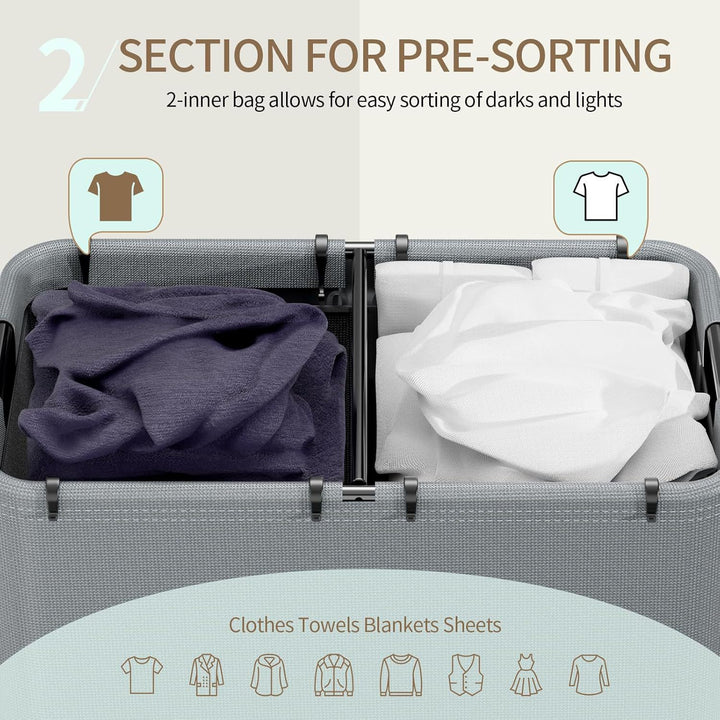 Laundry basket with large volume Kalsten