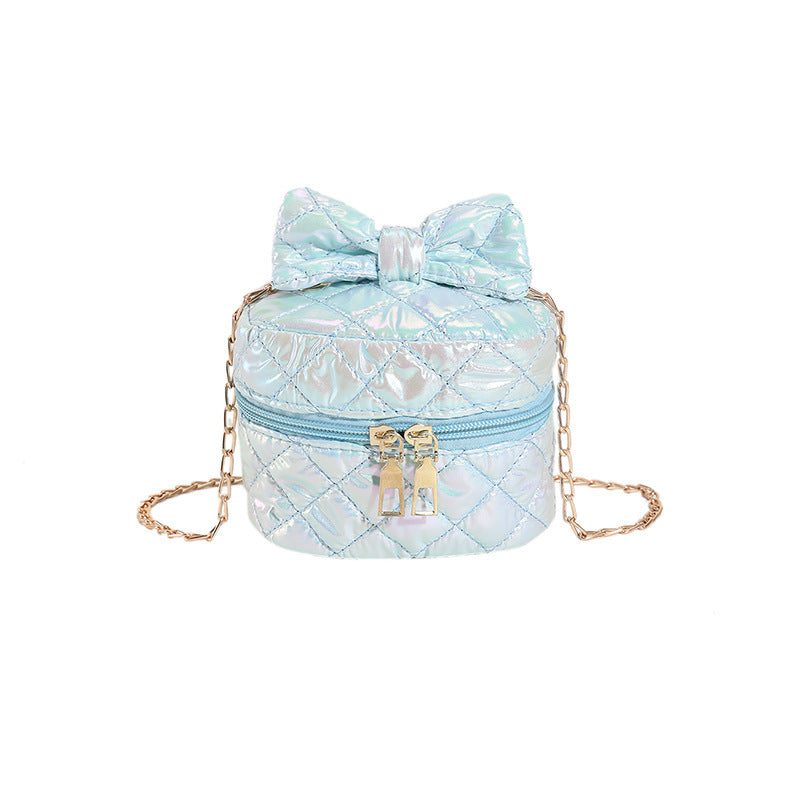 Quilted Bow Detail Mini Handbag