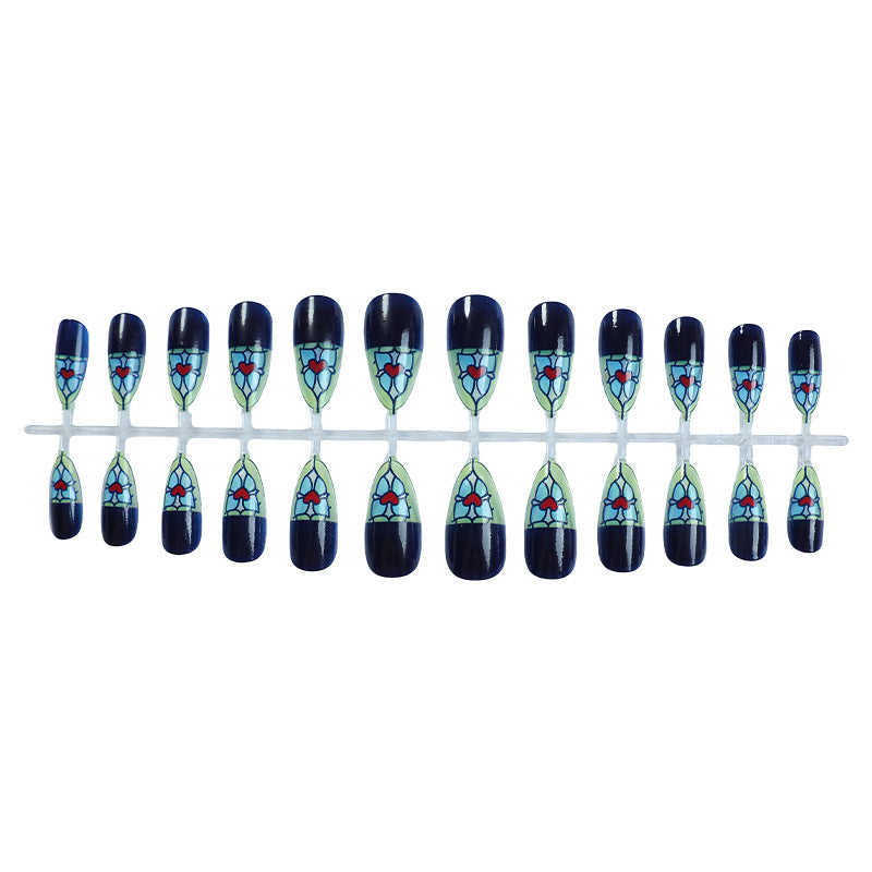 Artistic Stained Glass Press-On Nail Set kalsten