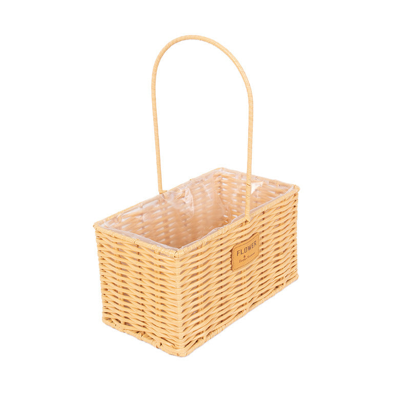 Decorative Wicker Storage Basket Kalsten