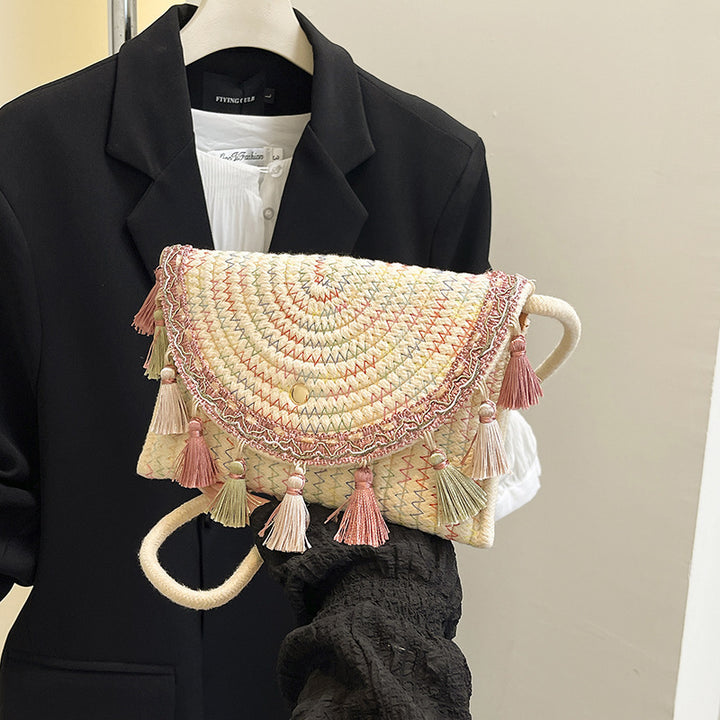 Bohemian Woven Clutch Bag Kalsten