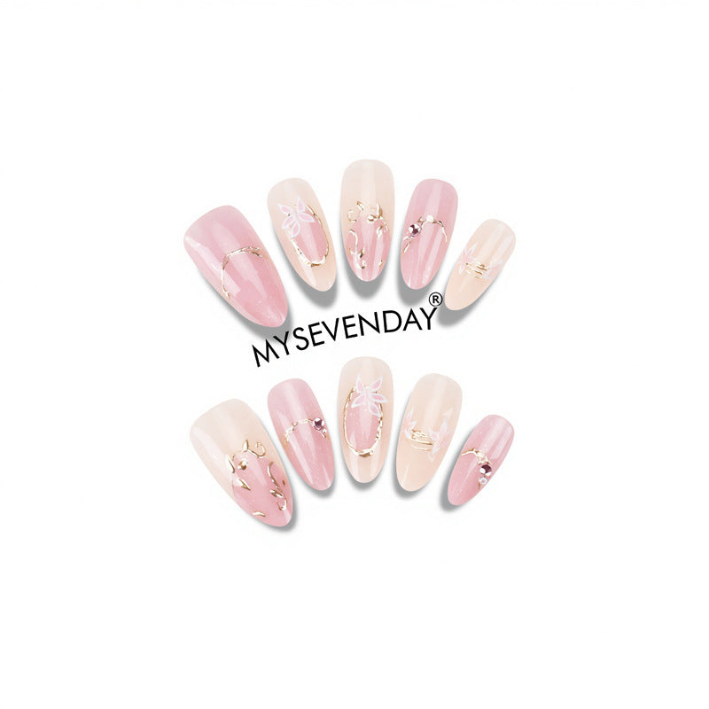 Floral Designed Press-On Nail Set Kalsten