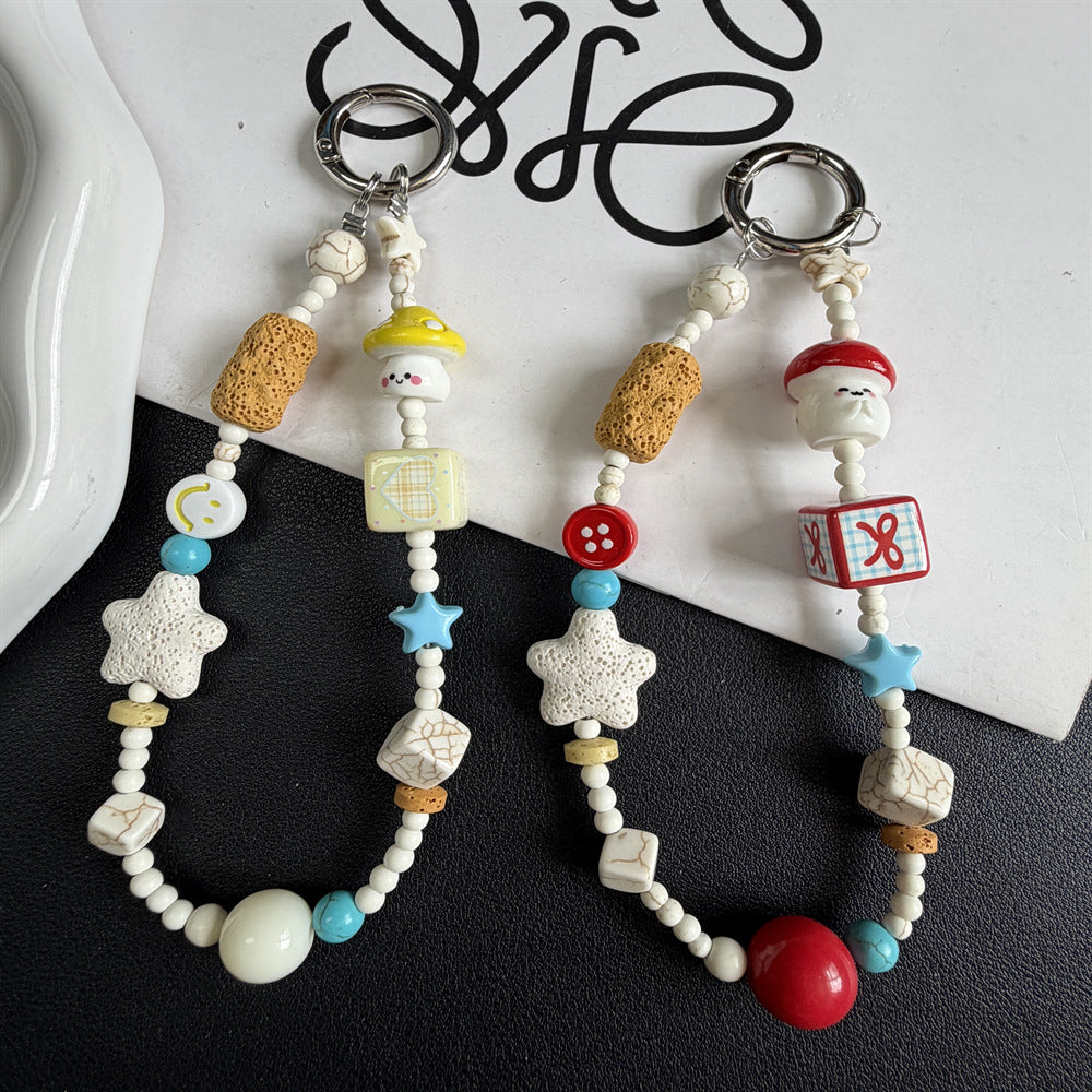 Decorative Beaded Charm Keychain Kalsten 1790135563