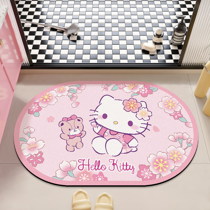 Cute Character-Themed Plush Bath Mat Kalsten