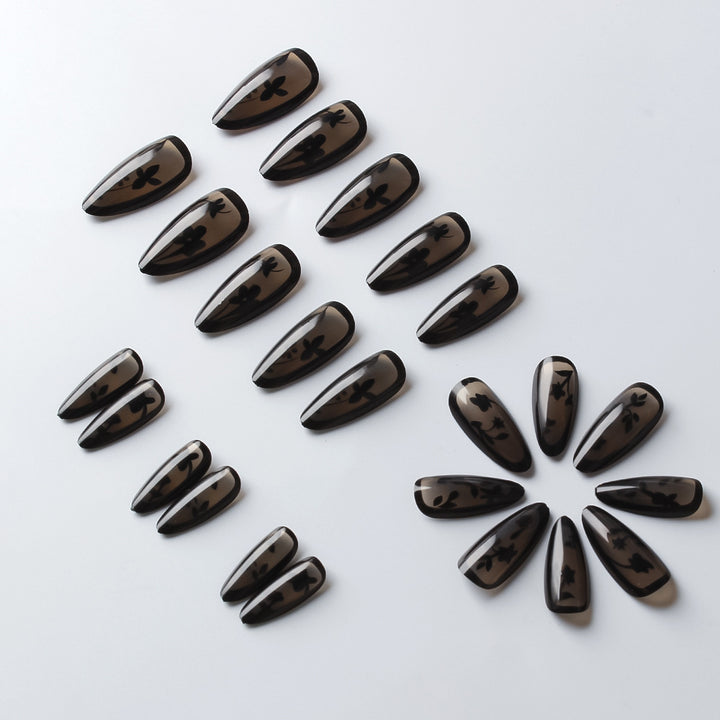 Elegant Floral Design Press-On Nails Kalsten