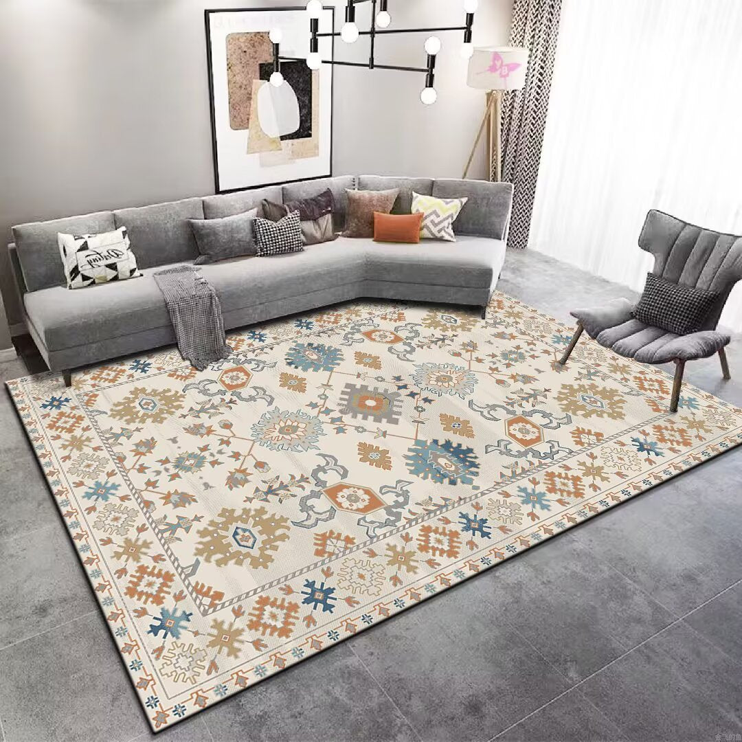 Vintage Floral Patterned Area Rug Kalsten