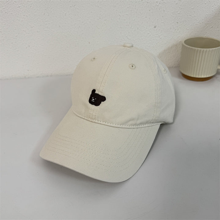 Women's Cute Embroidered Bear Cap Kalsten