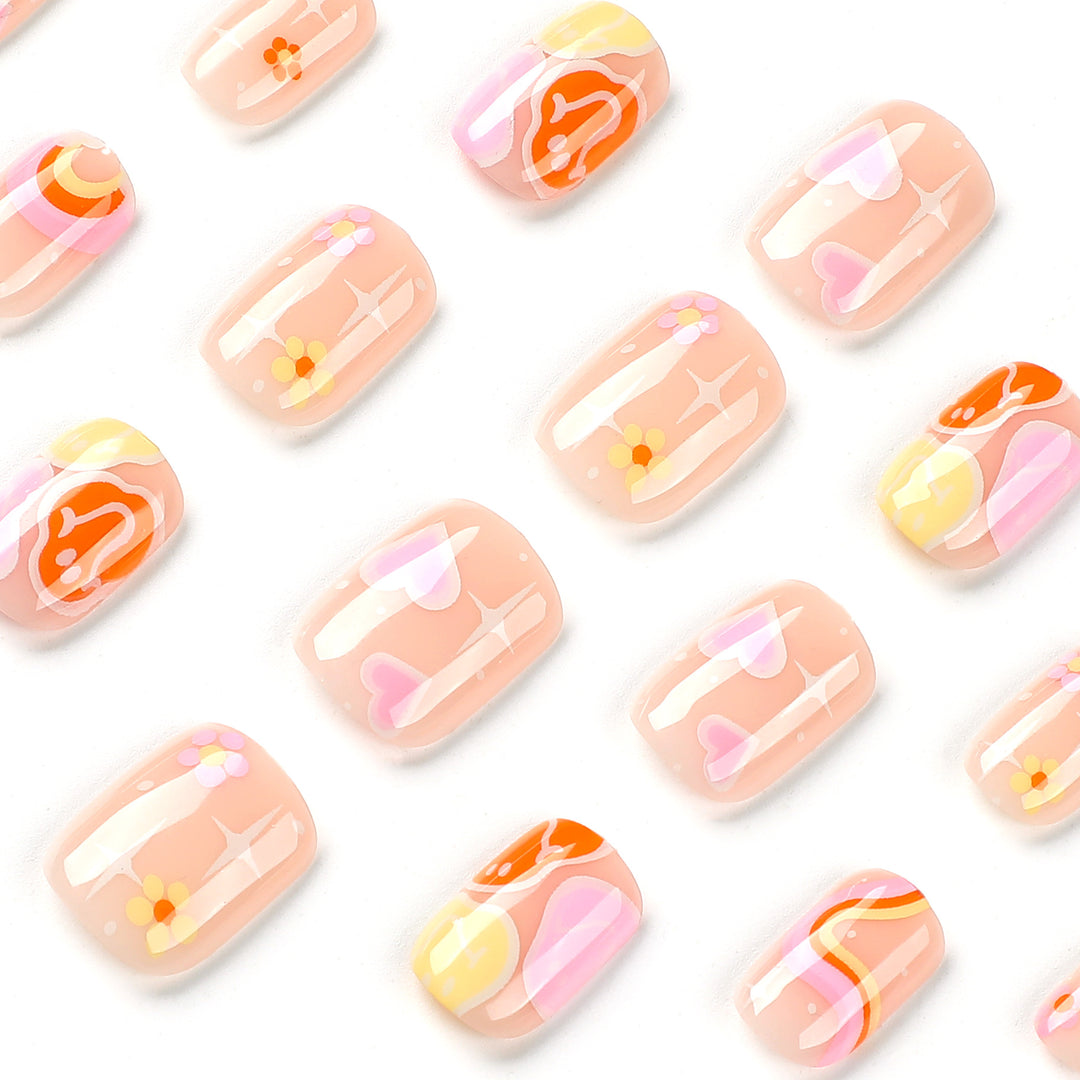 Creative nail designs with colorful patterns Kalsten