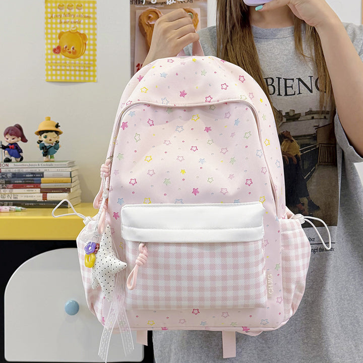 Cute Star-Patterned Casual Daypack Kalsten