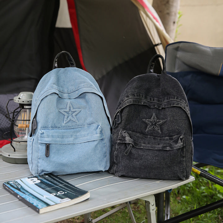 Star-Embellished Casual Backpack Kalsten