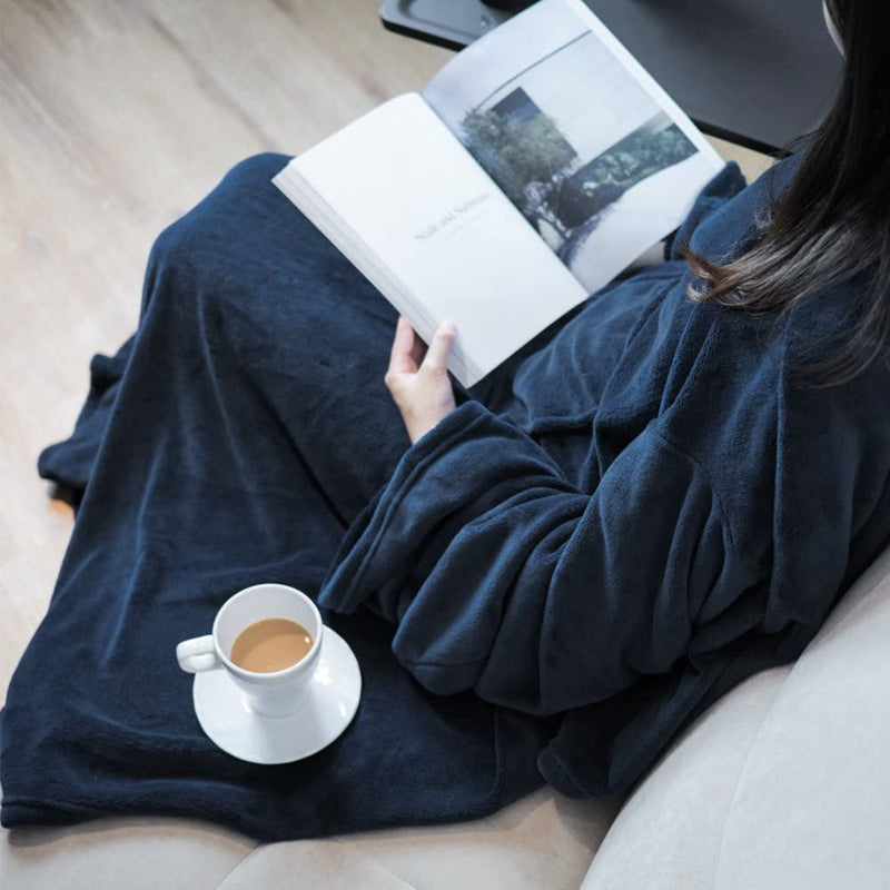 Women's Cozy Blanket with Sleeves and Pockets Kalsten