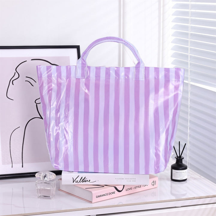 Large Stylish Striped Tote Bag Kalsten