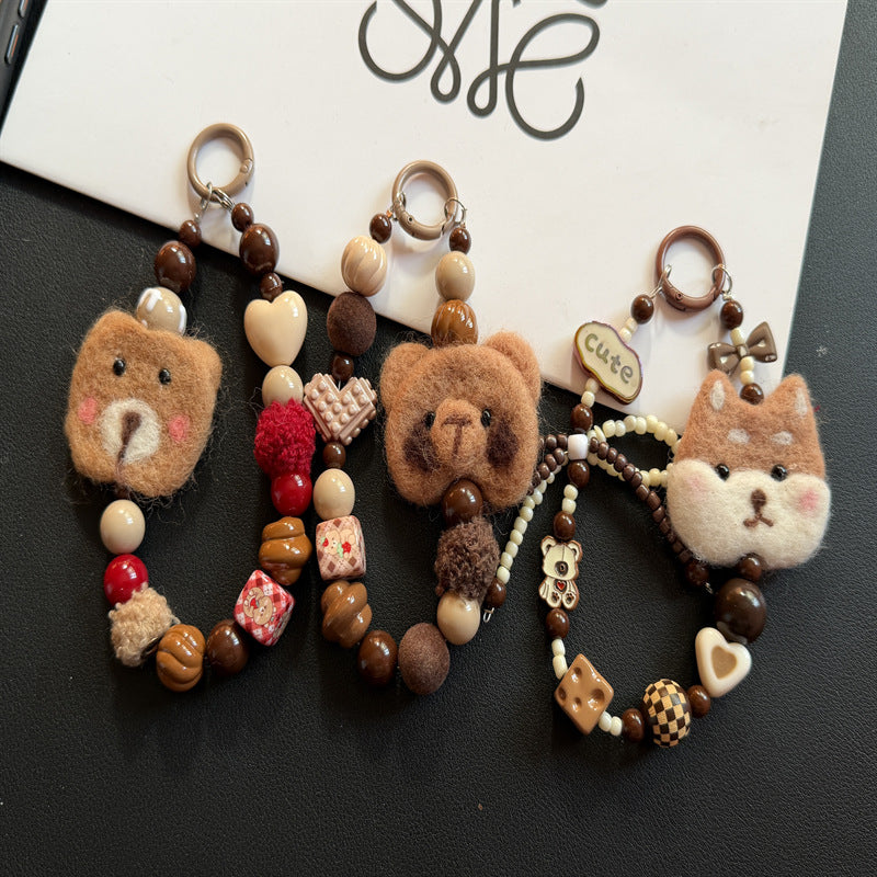 Whimsical Bear-Themed Charm Keychain Kalsten