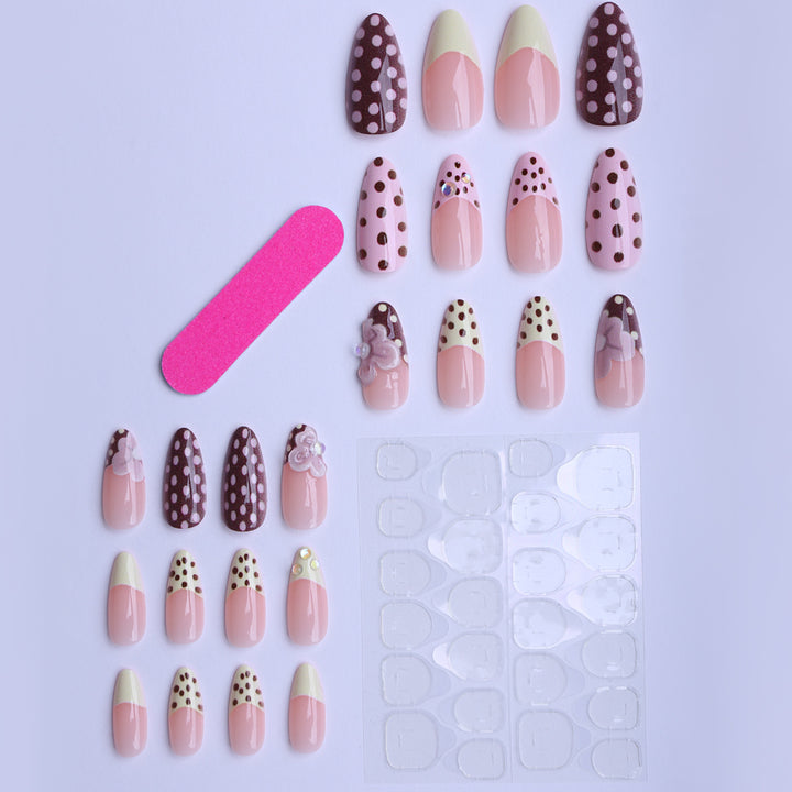Creative Floral 3D Press-On Nails Kalsten