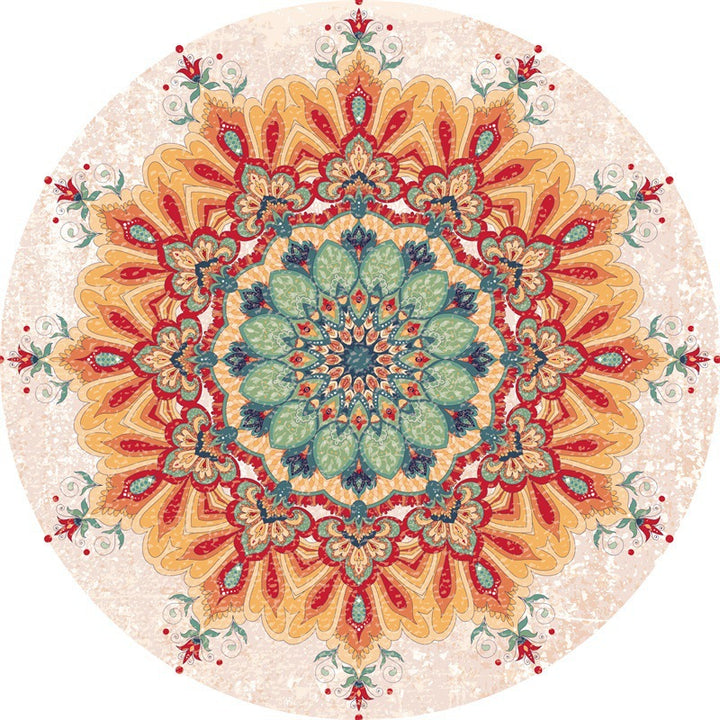 Mandala-Inspired Decorative Area Rug Kalsten