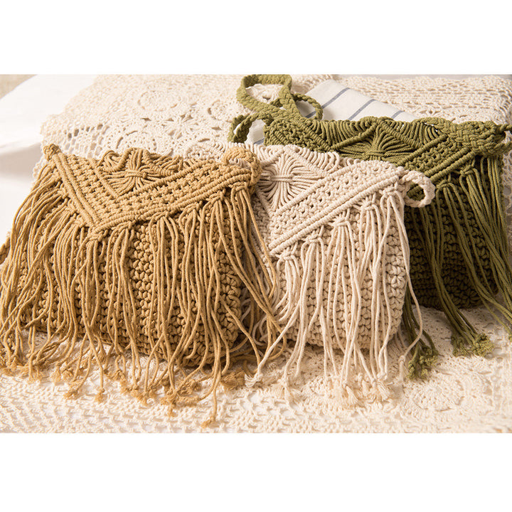 Hand-knotted Macrame Shoulder Bag Kalsten