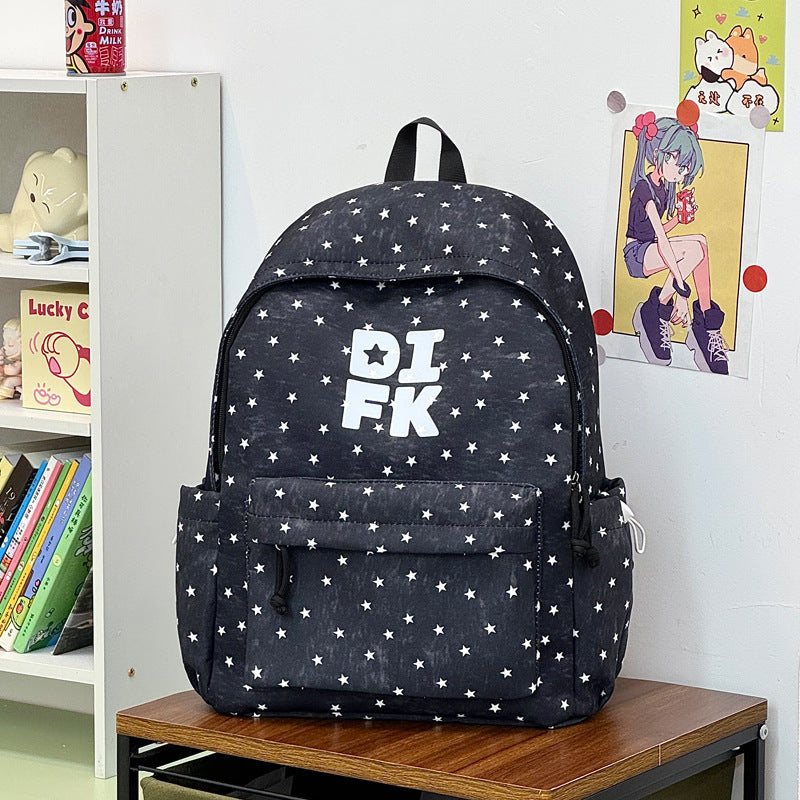 Star Print Casual Backpack Kalsten