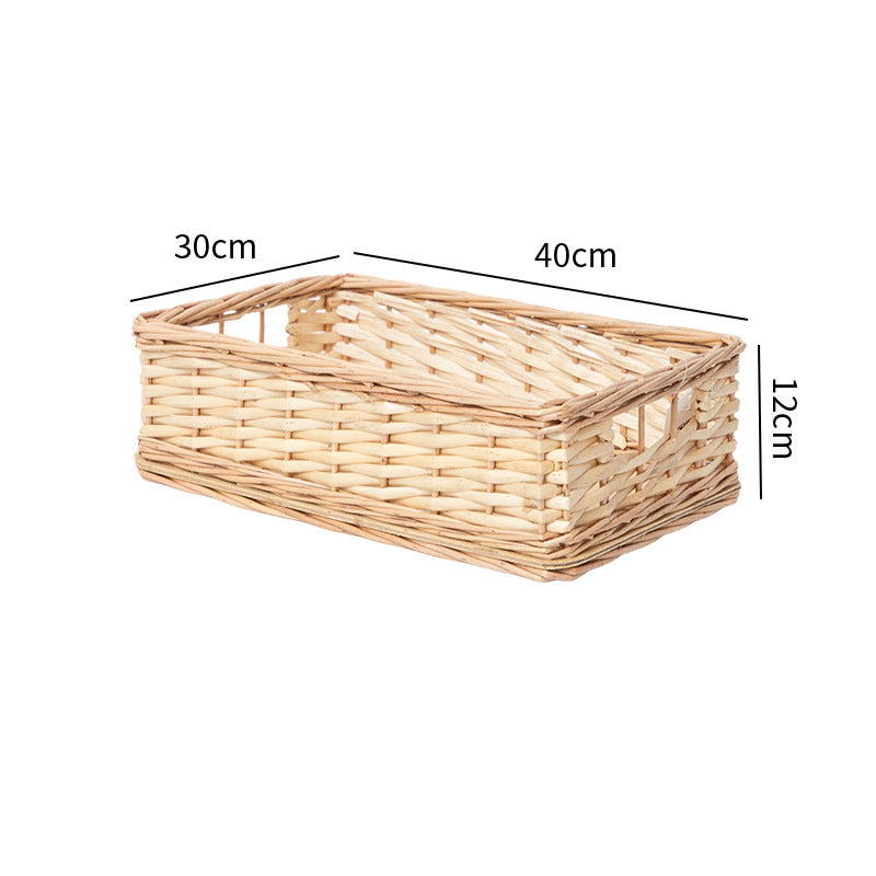 Handcrafted Natural Woven Storage Tray Kalsten