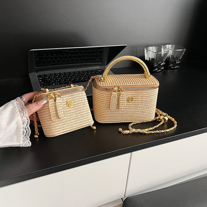Elegant Structured Handwoven Box Bag