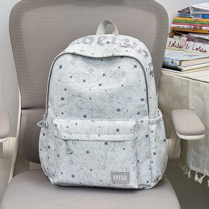 Star-Printed Casual Backpack Kalsten