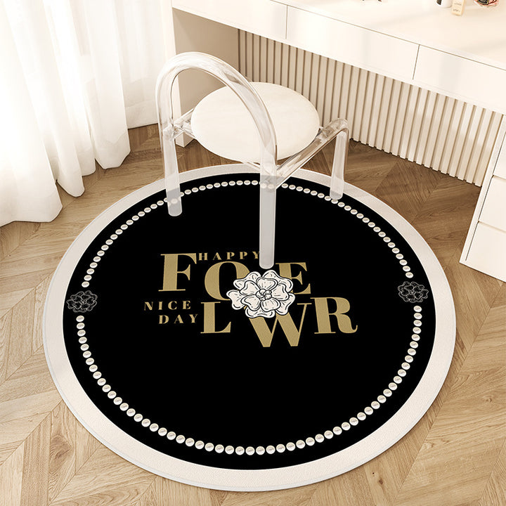Artistic Round Area Rug for Indoor Home Decor