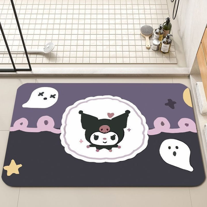 Playful Cartoon-Themed Bath Mat Kalsten