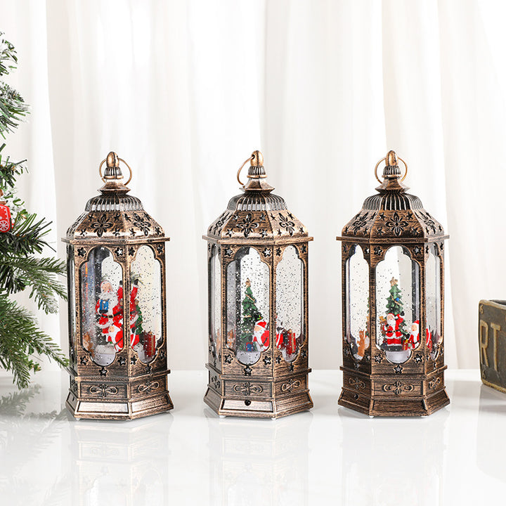 Illuminated Vintage Christmas Lantern Kalsten