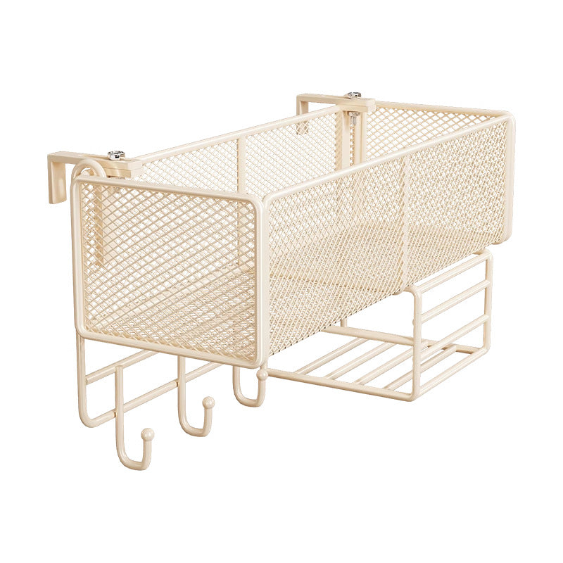 Clamp-On Cubicle Divider Hanging Mesh Desk Storage Basket
